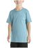 Image #1 - Carhartt Boys' Solid Short Sleeve Pocket T-Shirt, Blue, hi-res
