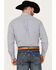 Image #4 - Ariat Men's Kelvin Plaid Print Long Sleeve Button-Down Western Shirt, Blue, hi-res
