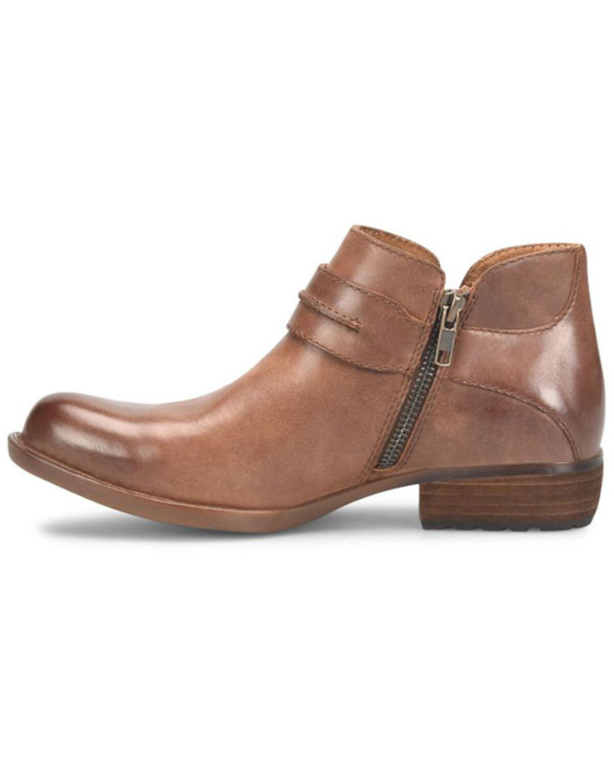Image #3 - Born Women's Katie Booties - Round Toe, Brown, hi-res
