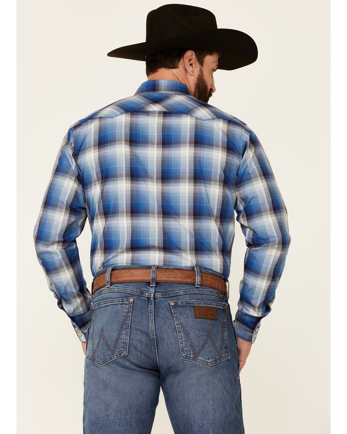 Wrangler Retro Men's Blue Small Plaid 