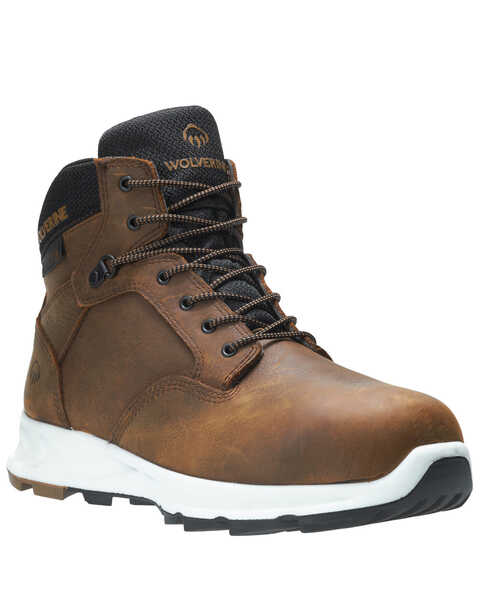 Image #1 - Wolverine Men's Shiftplus LX Work Boots - Alloy Toe, Brown, hi-res