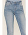 Image #2 - Rock & Roll Denim Women's Light Wash Mid Rise Straight Riding Jeans, Light Wash, hi-res
