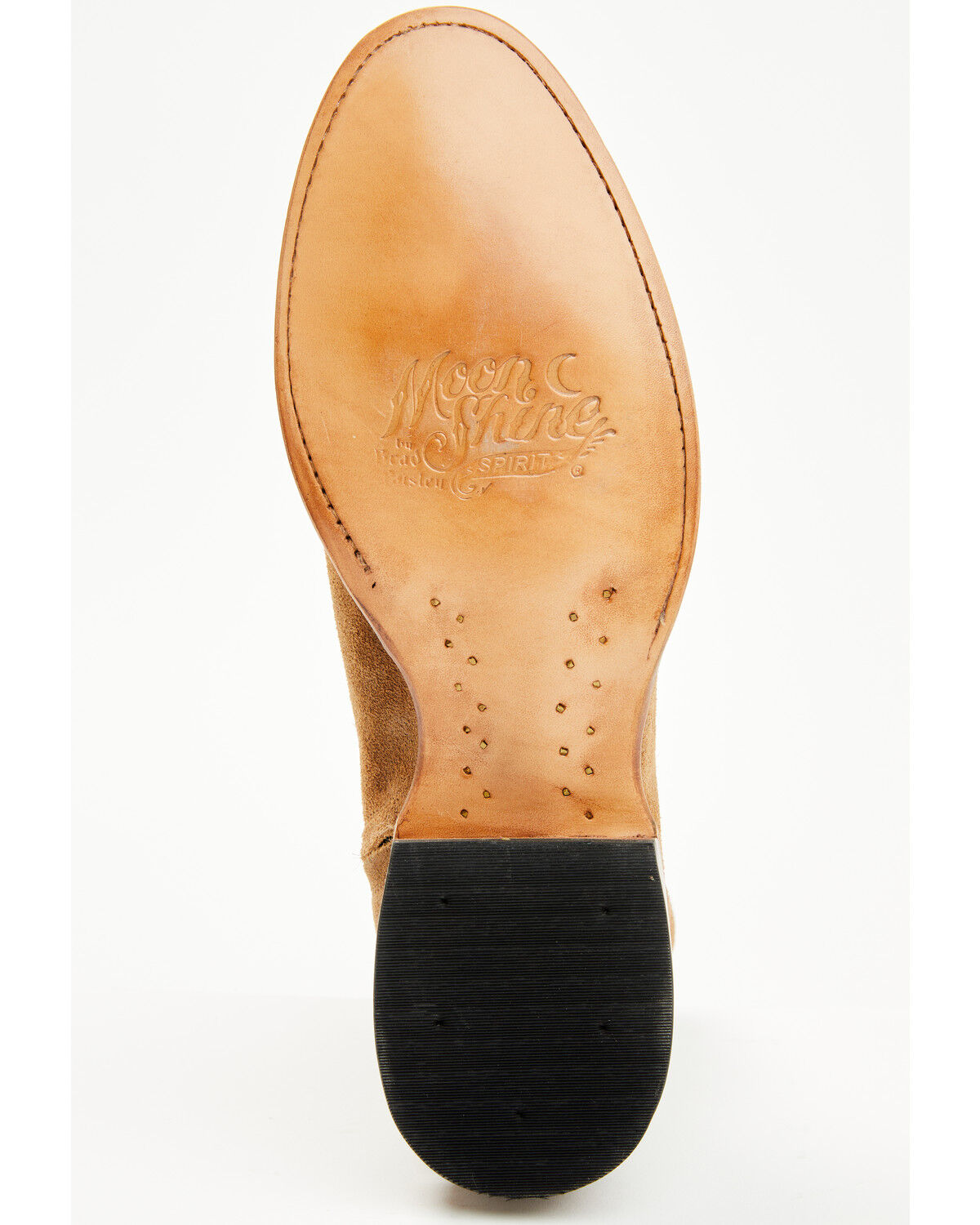 Image #8 - Moonshine Spirit Men's 8" Pancho Roughout Zipper Western Boots - Round Toe, Brown, hi-res