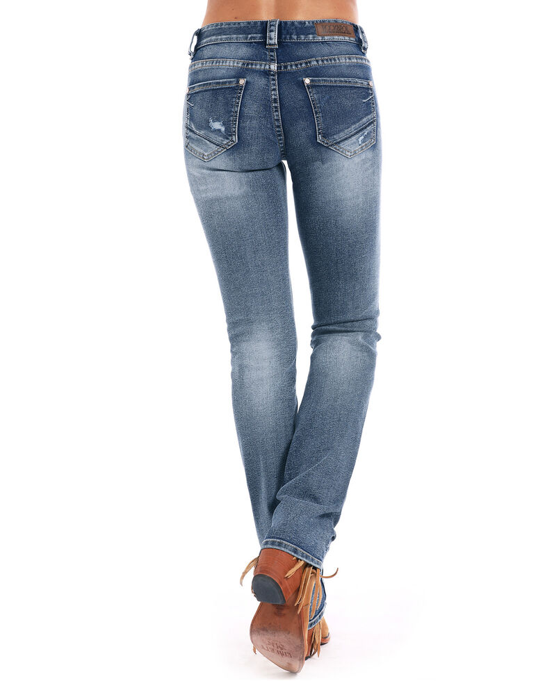 mid rise straight jeans