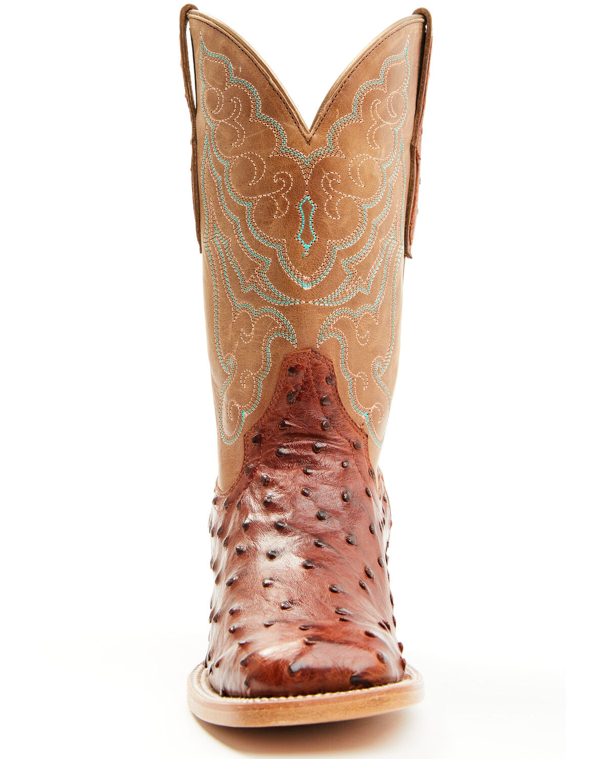 Image #4 - Shyanne Women's Brandie Exotic Ostrich Western Boots - Broad Square Toe, Brown, hi-res