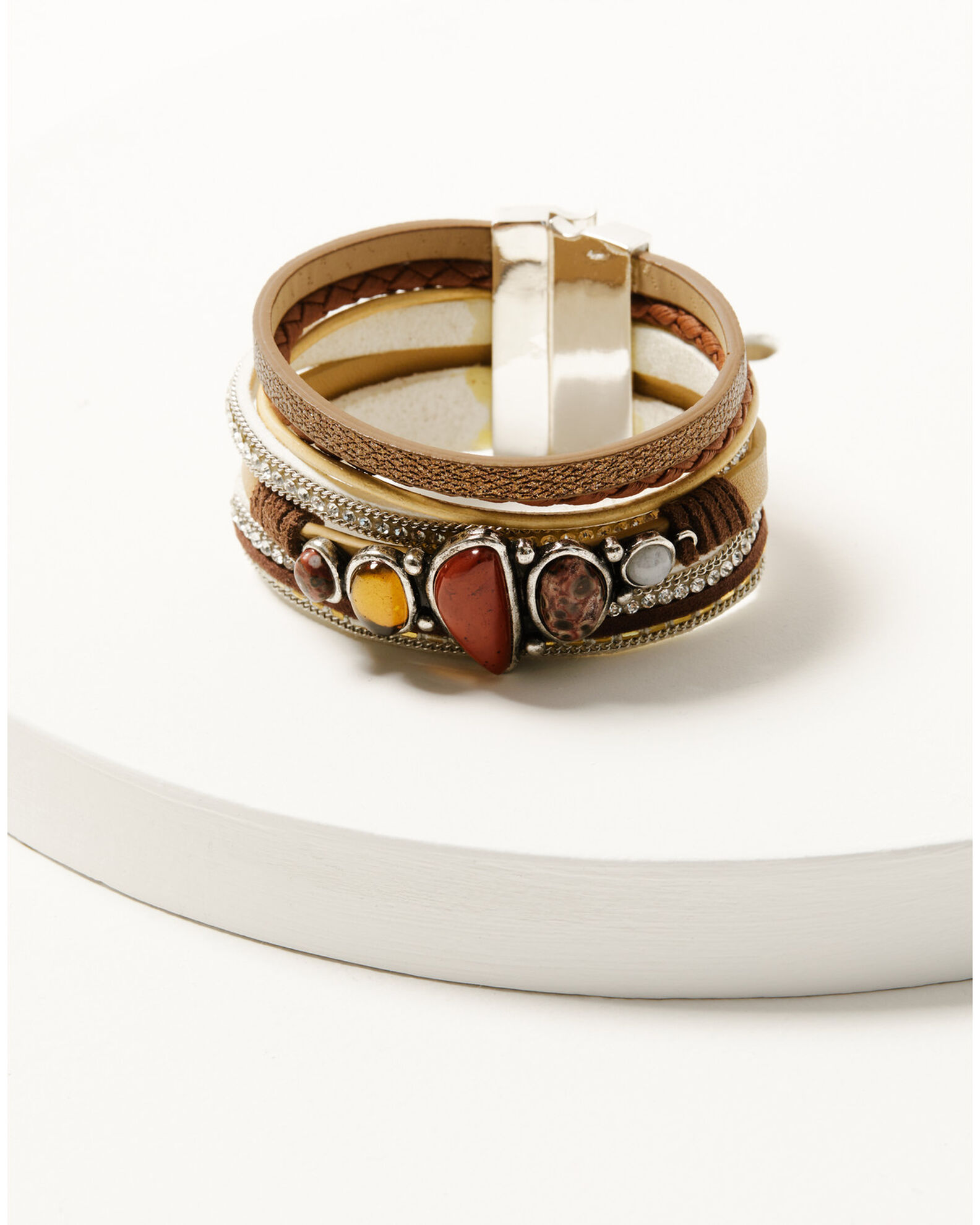 Shyanne Women s Desert Rose Antique Magnetic Snap Cuff Bracelet Sheplers