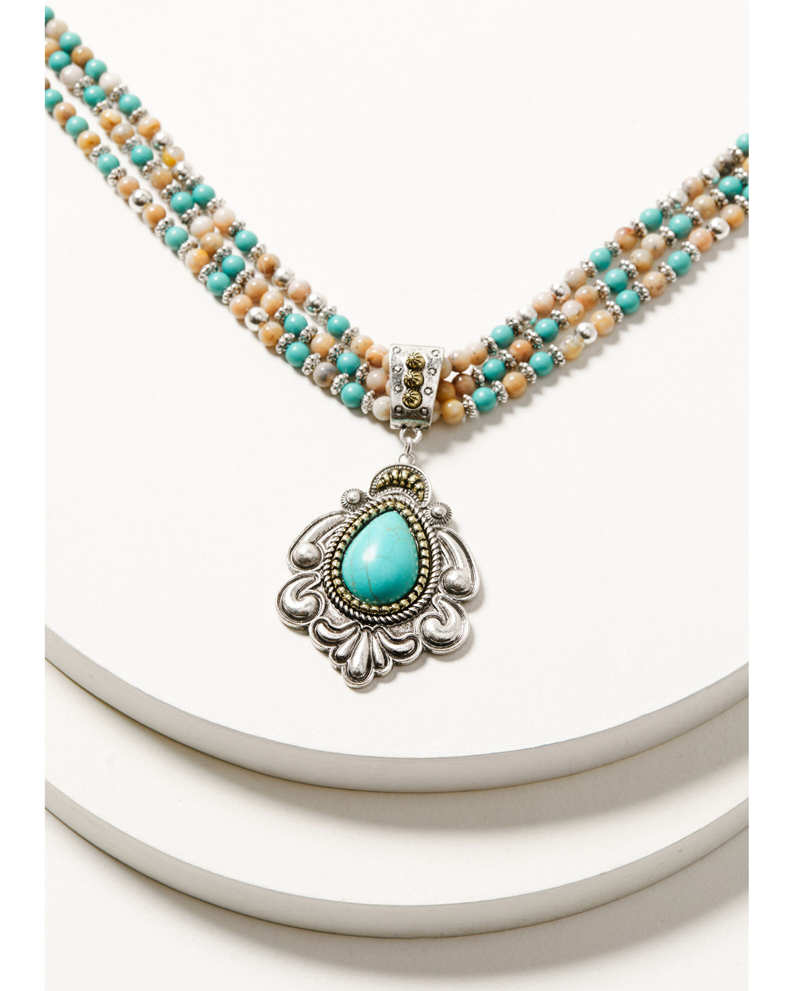 Image #1 - Shyanne Women's Wild Blossom Multi Beaded Necklace, Multi, hi-res