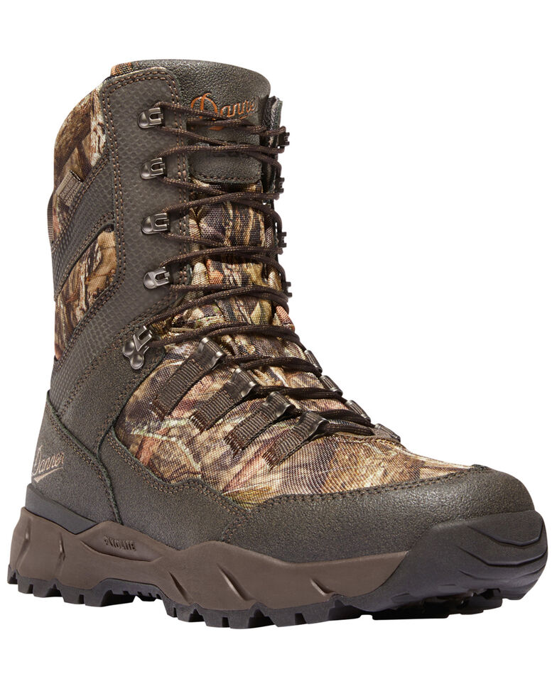 Danner Men's Mossy Oak Vital 8" Lace-Up Waterproof 1200G Insulated Boots - Round Toe, Camouflage, hi-res