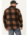 Image #4 - Brixton Men's Bowery Arctic Plaid Print Long Sleeve Snap Stretch Flannel Shirt, Brown, hi-res