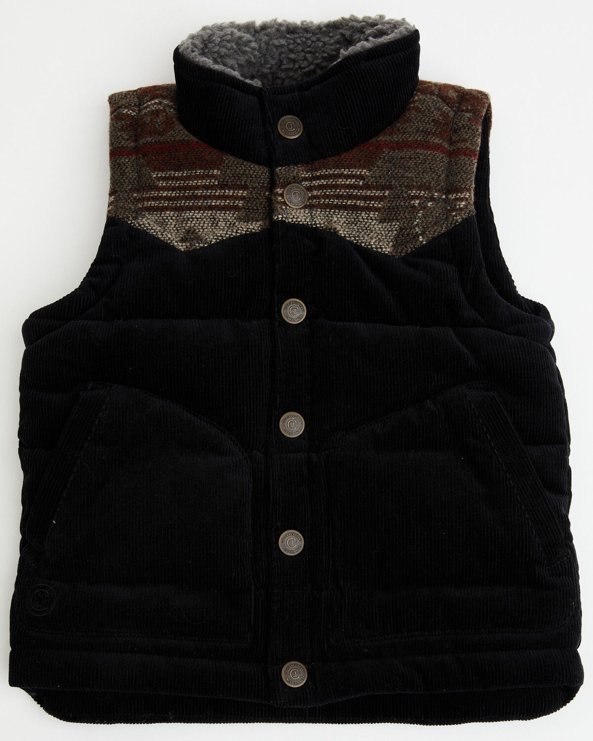 Cody James Toddler Boys' Anza Corduroy Vest, Black, hi-res