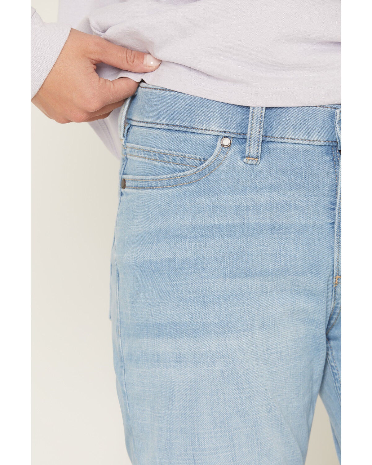Image #2 - Carhartt Women's The Essential Stretch Denim Jeans, Light Medium Wash, hi-res