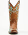 Image #5 - Circle G Women's Embroidered Western Boots - Square Toe, Honey, hi-res