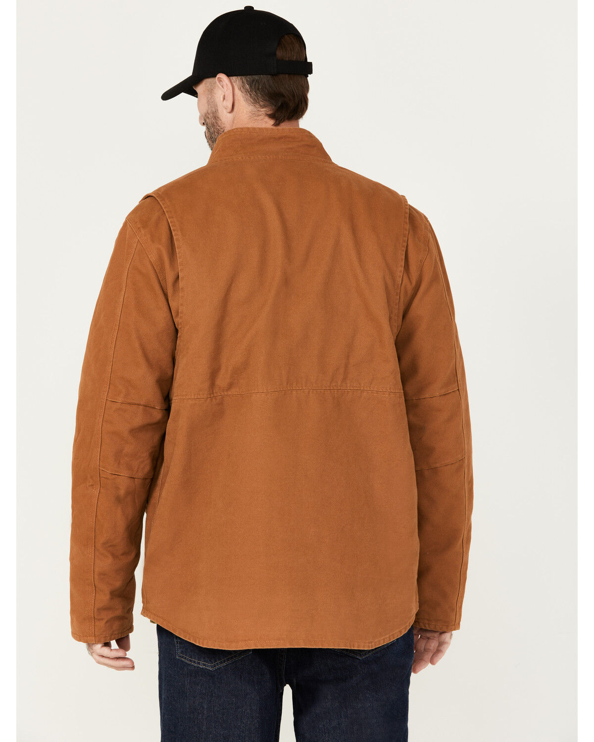 Image #4 - Hawx Men's Lined Duck Work Jacket, Rust Copper, hi-res