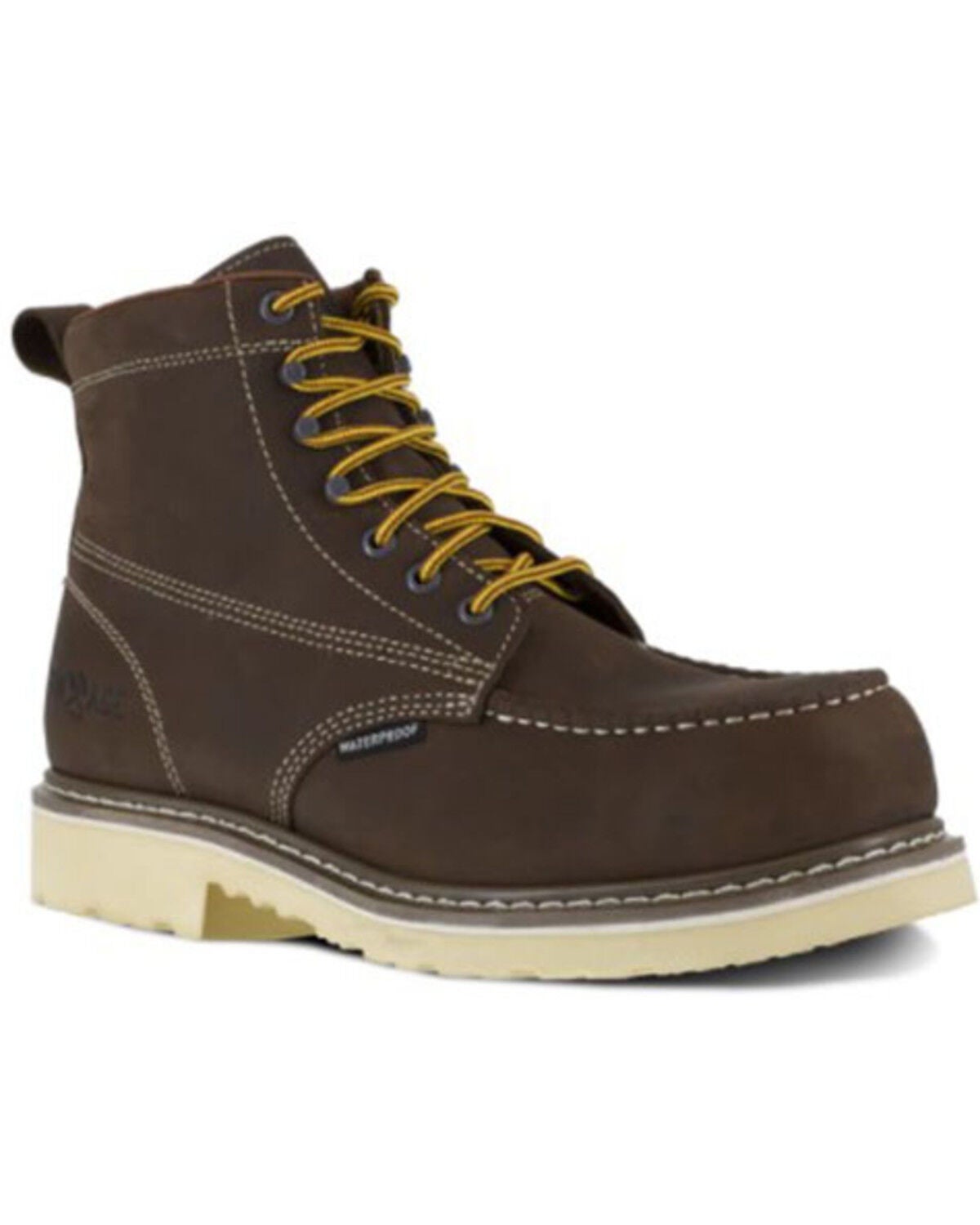 Iron Age Men's Solidifier Waterproof Work Boots - Composite Toe, Brown, hi-res