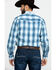Image #2 - Resistol Men's Heitmiller Ombre Large Plaid Long Sleeve Western Shirt , Blue, hi-res