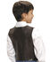 Roper Boys' Lambskin Leather Vest , Brown, hi-res