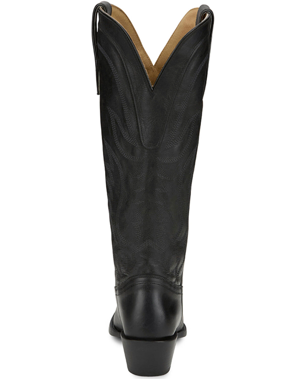 Image #5 - Tony Lama Women's Derby Jess Tall Western Boots - Snip Toe, Black, hi-res