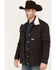 Image #2 - Powder River Outfitters by Panhandle Men's Canvas Solid Snap Heavy Jacket, Black, hi-res