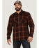 Image #2 - Ariat Men's Hiller Retro Plaid Snap Western Flannel Shirt , Maroon, hi-res