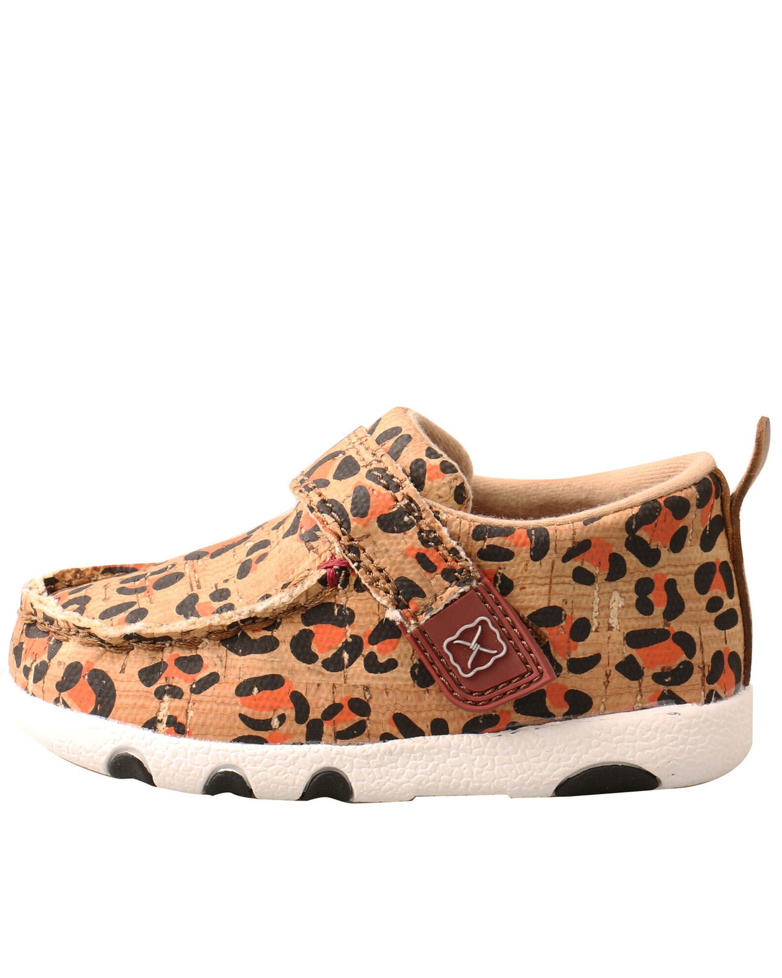 Twisted X Infant Girls Leopard Print Boots Moc Toe Sheplers