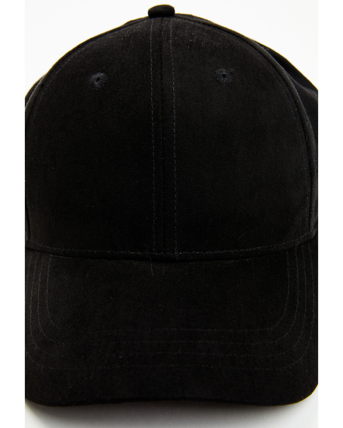 Image #2 - Idyllwind Women's Lexington Suede Baseball Hat, Black, hi-res