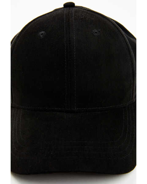Image #2 - Idyllwind Women's Lexington Suede Baseball Hat , Black, hi-res