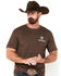 Image #2 - Ariat Men's Outline Logo Short Sleeve Graphic T-Shirt, Brown, hi-res