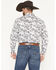 Image #4 - Cowboy Hardware Men's Peacock Paisley Print Long Sleeve Snap Stretch Western Shirt, White, hi-res