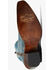 Image #5 - Circle G Women's Flower Embroidered Ankle Western Booties - Snip Toe, Blue, hi-res