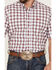 Cinch Men's Plaid Print Short Sleeve Button Down Western Shirt , White, hi-res