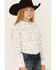 Ariat Girls' Santa Fe Print Long Sleeve Snap Western Shirt, Multi, hi-res