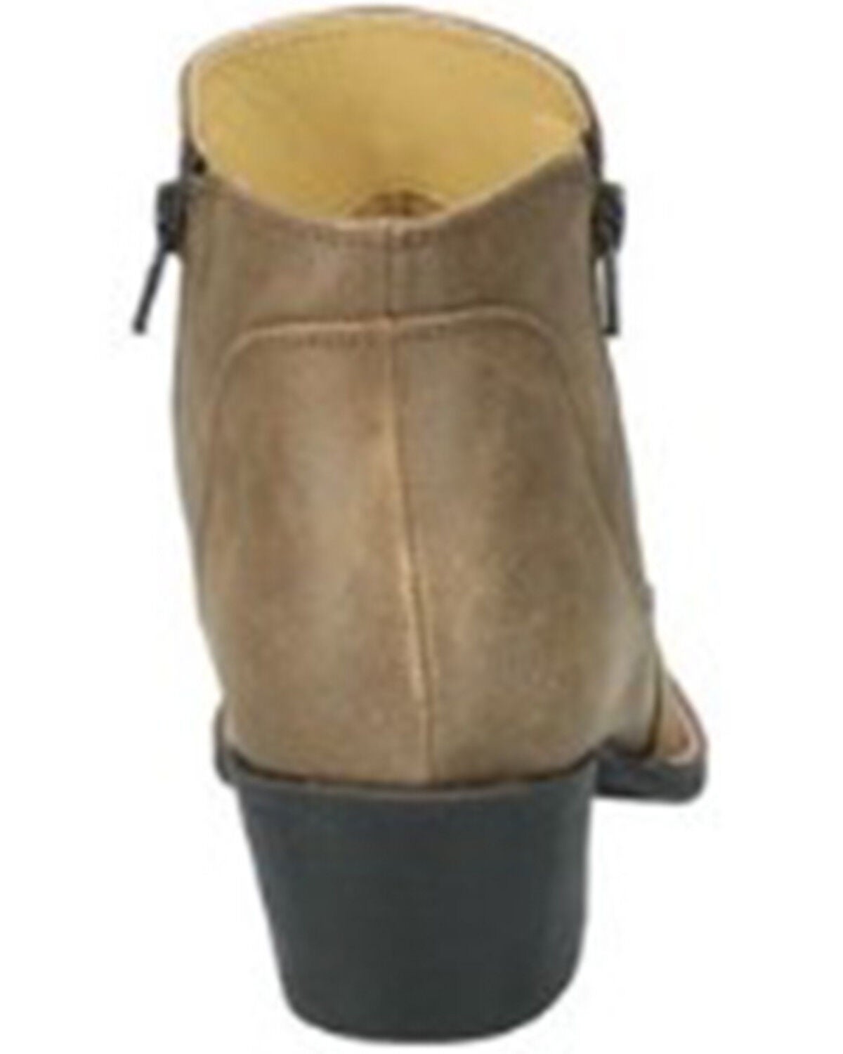 Image #5 - Smoky Mountain Women's Emily Distressed Western Booties - Round Toe, Brown, hi-res