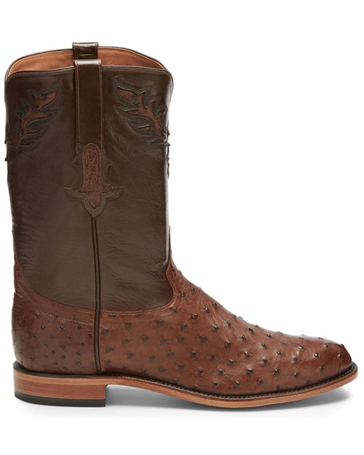 Tony Lama Men's Exotic Ostrich Skin Western Boots - Round Toe