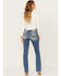 Image #1 - Miss Me Women's Light Wash Mid Rise Stretch Bootcut Jeans , Light Wash, hi-res