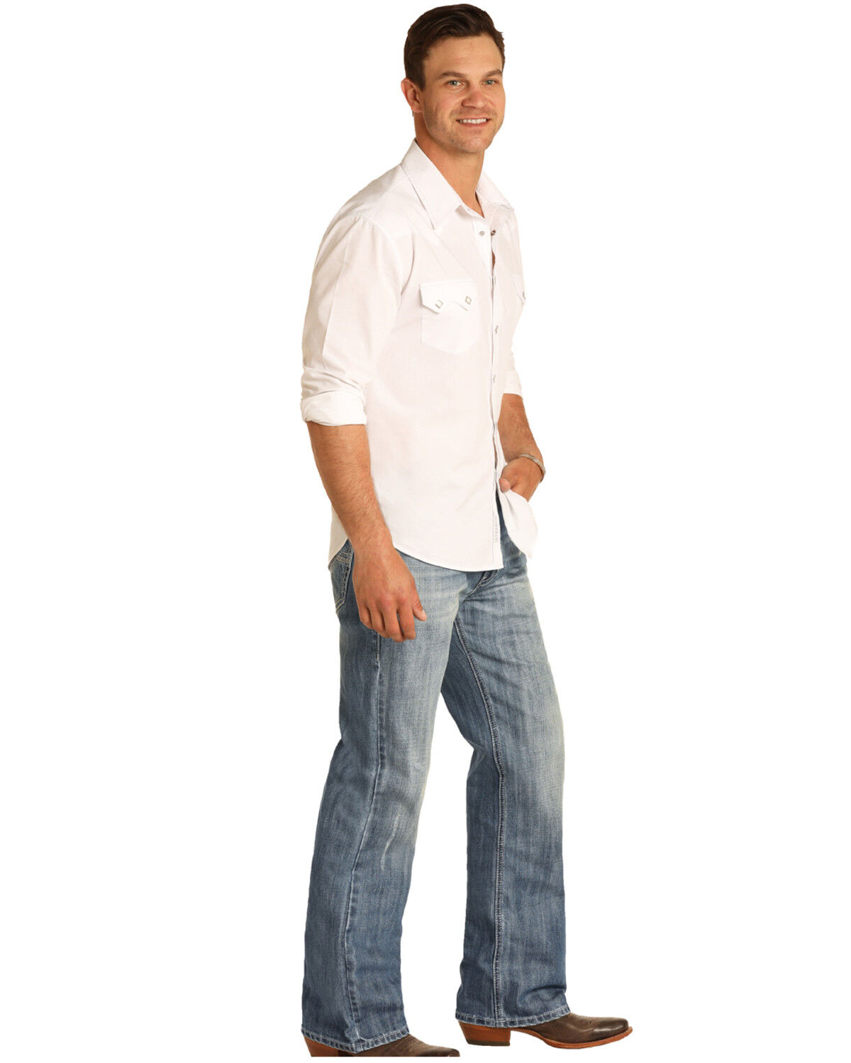 mens loose bootcut jeans