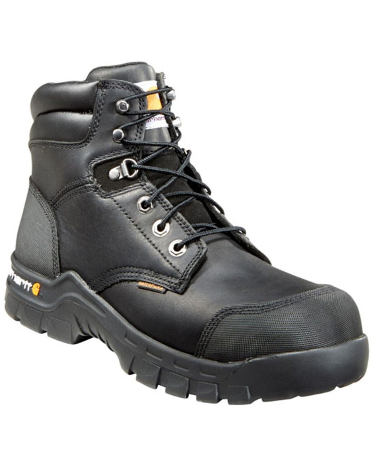 Carhartt Men's 6" Rugged Flex&reg; Waterproof Work Boots - Composite Toe, Black, hi-res