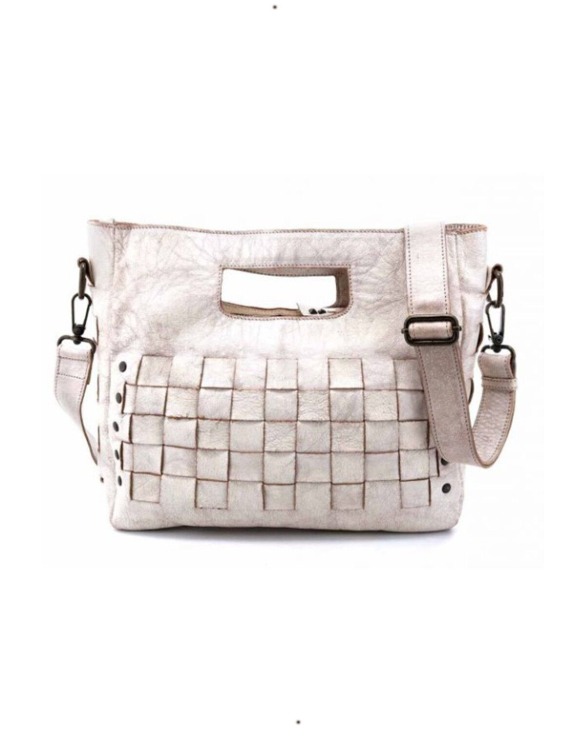Image #1 - Bed Stu Women's Orchid Handle Crossbody Bag, Grey, hi-res