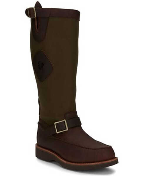 Chippewa Men's Cutter Western Work Boots - Soft Toe, Brown, hi-res