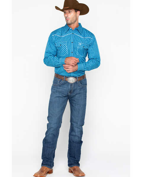 Image #6 - Cowboy Hardware Men's Print Long Sleeve Western Shirt , , hi-res