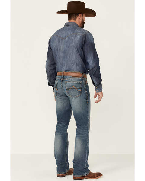 Image #3 - Ariat Men's M4 Campbell 2X Medium Wash Performance Relaxed Bootcut Jeans , Blue, hi-res