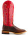 Macie Bean Women's Old Town Road Western Boots - Broad Square Toe, Red, hi-res