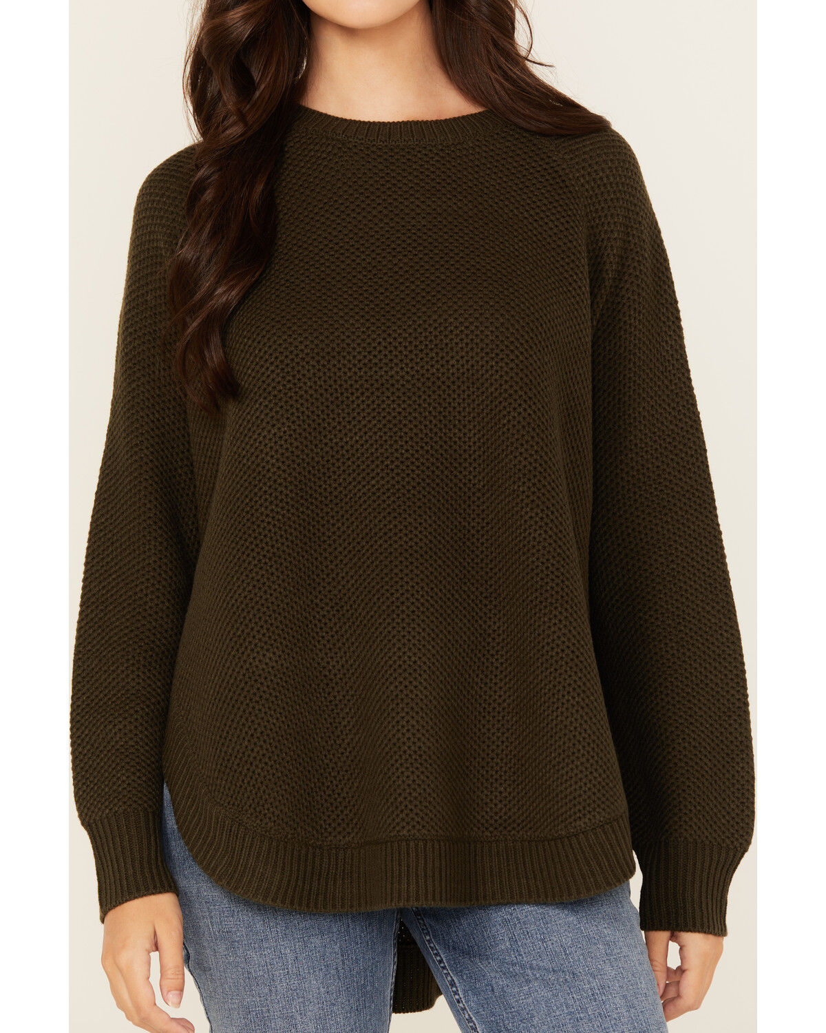 Image #3 - Cotton & Rye Women's Round Bottom Textured Sweater, , hi-res