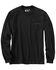 Image #1 - Carhartt Men's Loose Fit Heavyweight Long Sleeve Pocket Graphic T-Shirt, Black, hi-res