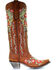 Image #3 - Corral Women's Deer Skull & Floral Embroidery Western Boots - Snip Toe, Tan, hi-res