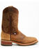 Image #2 - Double H Men's Boot Barn Exclusive 11" Domestic I.C.E™ Saddle Vamp Western Boots - Broad Square Toe, Brown, hi-res