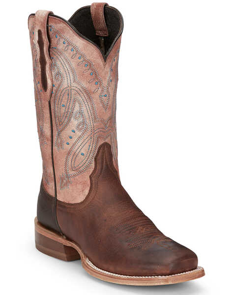 Image #1 - Tony Lama Women's Gabriella Western Boots - Square Toe , Brown, hi-res