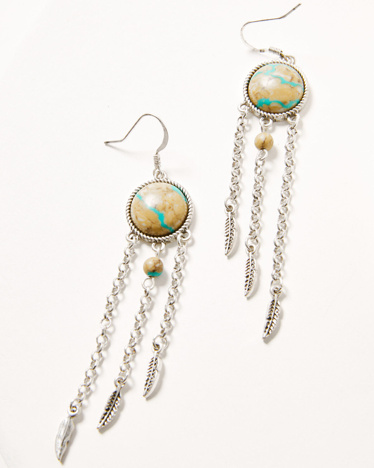 Image #2 - Shyanne Women's Sedona Sky Fringe Earrings, Silver, hi-res