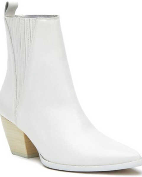 Matisse Women's Elevation Western Fashion Booties - Pointed Toe , White, hi-res