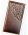 Cody James Men's Brown Rodeo Tooled Leather Wallet, Brown, hi-res
