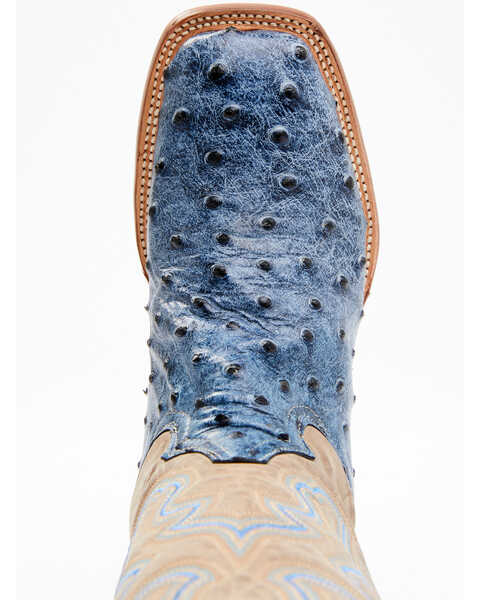Tanner Mark Women's Bluebonnet Western Boots - Broad Square Toe, Blue, hi-res